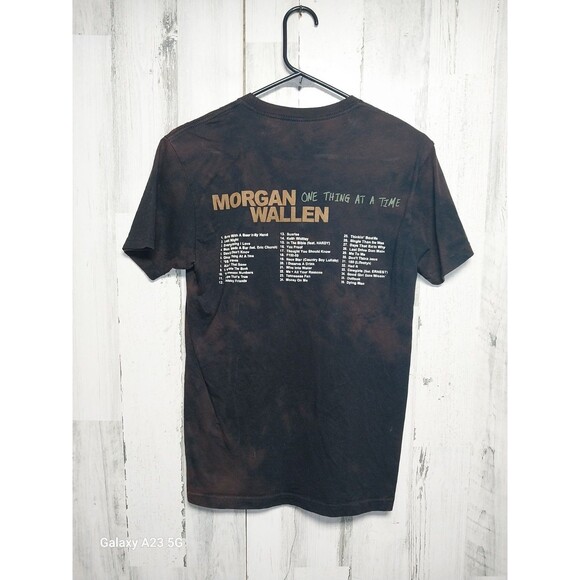 Morgan Wallen T-Shirt Tour Exclusive One Thing At A Time Small Black Brown - Picture 4 of 4